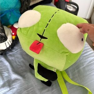 Green invader gir backpack:)
